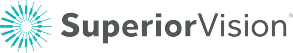 Logo of Superior Vision with stylized teal eye graphic on the left and company name in dark gray text on the right.