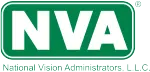 Green NVA logo with white text, "NVA" in a bold font. Below, it reads "National Vision Administrators, L.L.C." in smaller green letters.